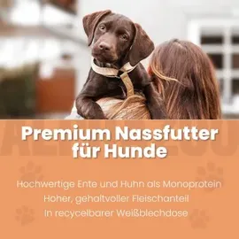 alphazoo Ente + Huhn Nassfutter 6 x 400 g