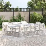 vidaXL Transparente Plane mit Ösen 5x5 m Polyethylen