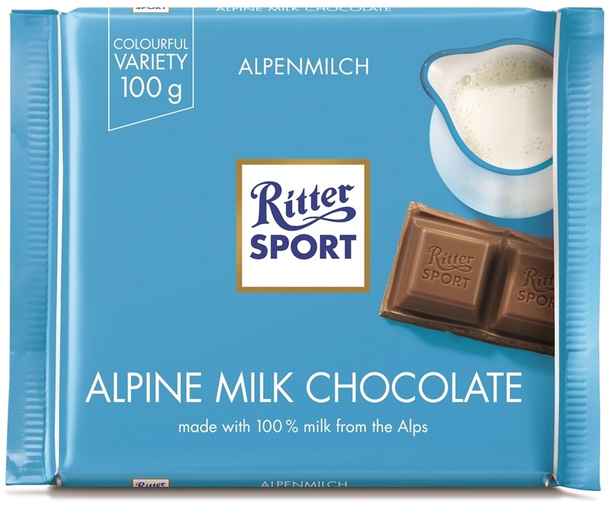 Ritter Sport Bunte Vielfalt Alpenmilch 12 x 100 g (1,2 kg)