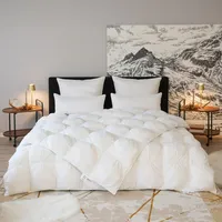 BEFA NATUR Daunendecke 155x220 cm Ganzjahr | 100% Reine Daune | luxuriöse Mont Blanc Serie | Füllgewicht 500g | Allergiker (NOMITE) | Tierwohl (DOWNPASS) | Oeko-TEX Klasse 1 | Made in Germany