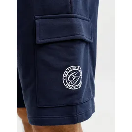 Jack & Jones PlusSize Sweatshorts "JPSTGORDON ALLIANCE SWEAT SHORTS PLS", Herren, Gr. 42 (4XL), N-Gr, navy blazer, angeraute Sweatware, Obermaterial: 60% Baumwolle, 40% Polyester, JACK & JONES PLUSSIZE, unifarben, regular fit, Hosen Sweatshorts