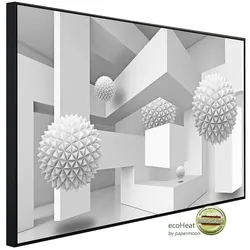 papermoon Infrarotheizung »EcoHeat - Abstrakt 3D Effekt«, Matt-Effekt - bunt