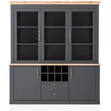 Lomadox Buffet CESENA-61 184 x 205 x 44 cm ANTHRAZIT