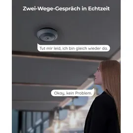 Reolink 6MP 360° Panorama Personenbewegungserkennung, Decken-/Wand-/Tisch-Installation,Schwarz - Reolink