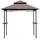Outsunny Grillpavillon 2,05 x 1,48 x 2,52 m inkl. 4 Seitenteile Kaffeebraun/Schwarz