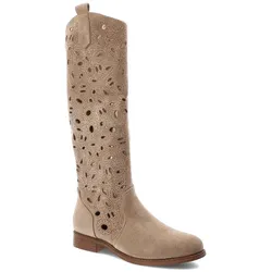 Beige Stiefel S.Barski Aus Material, 38