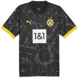 Puma Puma, Herren, Fussballtrikot, BVB Away Jersey Replica T-Shirt Unisex Black Größe 3XL