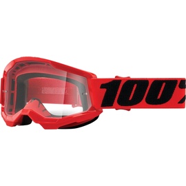 100% Strata 2 Kinder Goggle-Rot-One Size