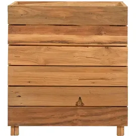 furnicato Hochbeet 50 x 40 x 55 cm Braun