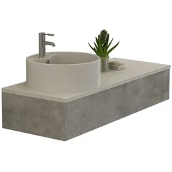 Badset BIEL Betonoptik