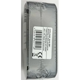 ChiliTec Aufputz Steckdose 2-fach Doppelsteckdose AP Anthrazit 250V/ 16A Schraubanschluss - Grau