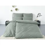 LeGer Home by Lena Gercke Bettwäsche "Anisa in Gr. 135x200, 155x220 cm oder 200x200", grün (jade), B/L: 135cm x 200cm, 1 Stk., 1 Stk., Renforcé, B/L: 40cm x 80cm, 2 Stk.