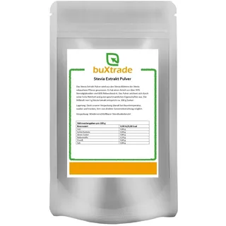 250g | Stevia Extrakt Pulver | Natürliches Süßungsmittel | Buxtrade