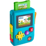 Fisher-Price Lernspielzeug Meine erste Spielkonsole, Lachen und Erwachen mit Musik und Lichtern für Neugeborene und Babys ab 6 Monaten, französische Version, HXB59