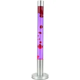 EASYLIGHT Lavalampe Rot Lila 76 cm Hoch Groß mit Leuchtmittel G9 Retro Alan