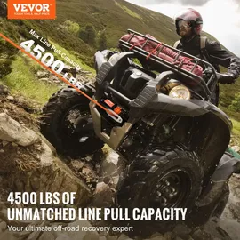 Vevor Seilwinde Aluminium 2041 kg grau