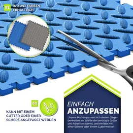 tillvex Pool Bodenschutzmatte blau 12 Stück