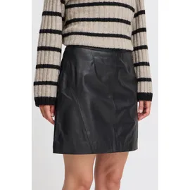B.YOUNG Lederrock Damen Schwarz 36