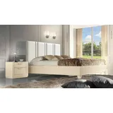 JVmoebel Schlafzimmer-Set Schlafzimmer Set Möbel Schlafzimmermöbel Bett und Schrank, Made in Europa weiß