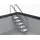 Ideal Edelstahl Modell 08.1 Treppe Miami 179,9 cm x 183,8 cm Edelstahl