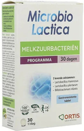 Ortis Microbio Lactica Milchsäurebakterien 30-Tage-Programm 2x15 Tabletten