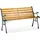 Relaxdays Gartenbank 126 x 74 x 53 cm Braun