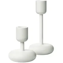 Iittala Kerzenständer-Set Nappula weiß