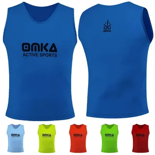 OMKA Trainingsleibchen OKLB01 OMKA Leibchen Trainingsleibchen Markierungshemd blau Junior (M)