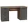 Forte Schreibtisch NETBOB, Optik: Old Wood Vintage - Beton von FORTE - Braun/Dunkelgrau