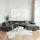 sofiland Eckcouch U-Form Grau 2-Sitzer