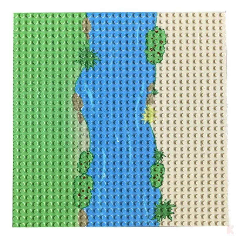 Klemos KL-20003 Klemmbaustein Grundplatte 32x32 Strand (25cmx25cm) Strand gerade