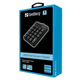 Sandberg USB Wired Numeric Keypad - Schwarz