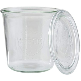 APS 82347 2er-Set Weck-Glas mit Deckel, Sturzform, 580 ml, Ø 11 cm, Höhe 11 cm