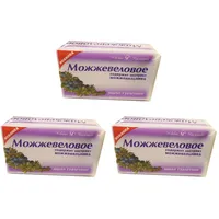 3 Stück (3 x 140g) Wacholderseife Juniper Seife Mozhzhevelnoe mylo Aroma Haushalt Kernseife