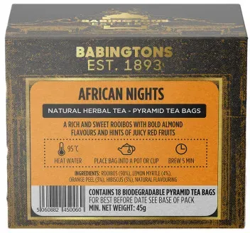 Kräutertee Babingtons African Nights, 18 Stk.