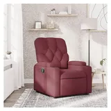 vidaXL Relaxsessel mit Liegefunktion Polyester 86,5 x 93,5 x 86,5 cm Weinrot