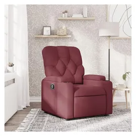 vidaXL Relaxsessel mit Liegefunktion Polyester 86,5 x 93,5 x 86,5 cm Weinrot