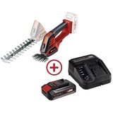 Einhell GE-CG 18/100 Li + 2,5 Ah Starter-Kit Akku Gras- und Strauchscherenaufsatz Softgriff, inkl.