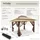 Tectake tectake® Faltpavillon, Carabobo 3,64x3,64x2,94m