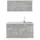 Vicco R-line Küchenzeile Single 140 cm beton optik/weiß