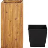 vidaXL Garten-Hochbeet 43,5 x 43,5 x 90 cm Braun