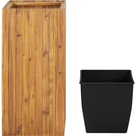 vidaXL Garten-Hochbeet 43,5 x 43,5 x 90 cm Braun