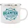 Hti-Living Emaille Becher 0,5 l Weiß