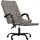 vidaXL Bürostuhl mit Massagefunktion Polyester Taupe