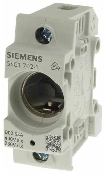 Siemens NEOZED-Sicherungssockel D02 1polig 63A 400V 250V