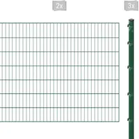 Arvotec Einstabmattenzaun ESSENTIAL 140 zum Aufschrauben, (Set, 5-St), Zaunhöhe 140 cm, Zaunlänge 2 - 60 m grün 4 m x 140 cm