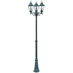 Wegelampe Laterne  Garten Lampe Leuchte Grün-Schwarz 220cm hoch