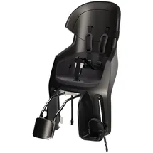 Bobike 8010900001 - Hinterer neigbarer Fahrradkindersitz für Rahmen Exclusive Evolve Maxi verstellbare Kopfstütze, 5-Punkt-Gurt für Kinder bis 22 kg, Urban Black