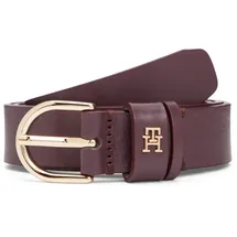 Tommy Hilfiger Damengürtel Leder 2,5 cm breit Rot 135