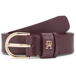 Tommy Hilfiger Damengürtel Leder 2,5 cm breit Rot 135